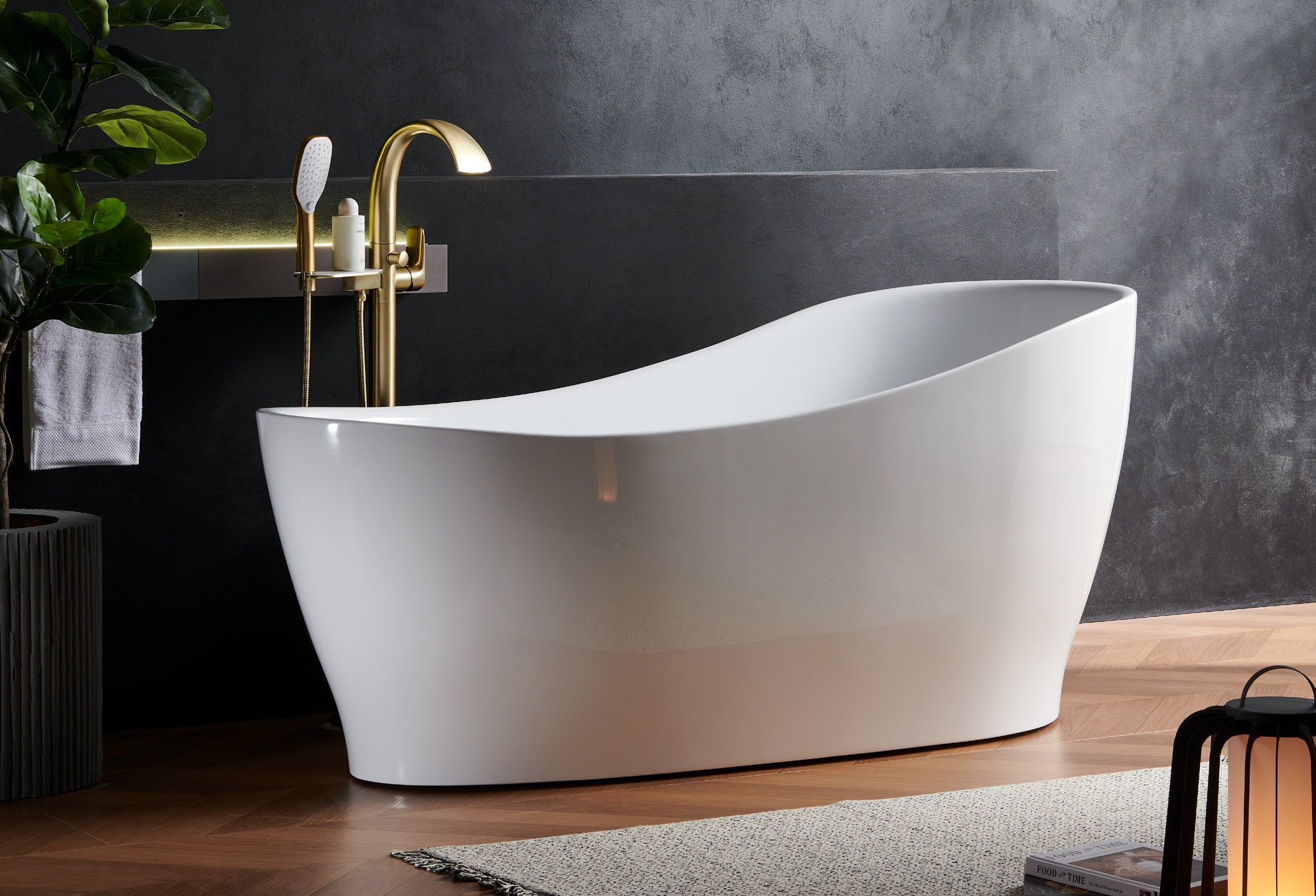 Asymmetric Freestanding Bathtub