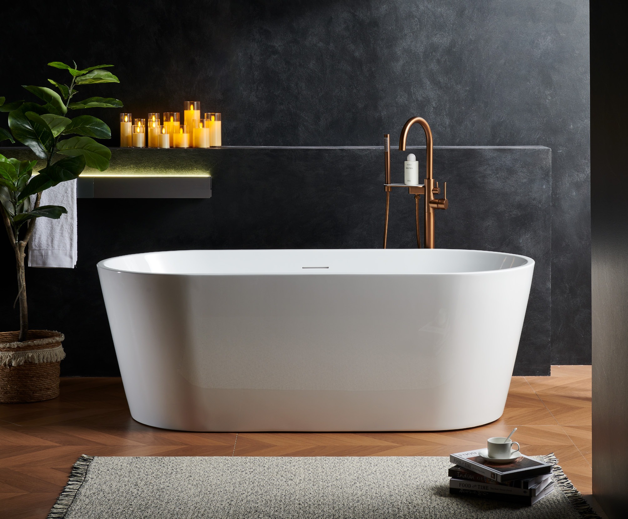 Contemporary Oval Bathtub