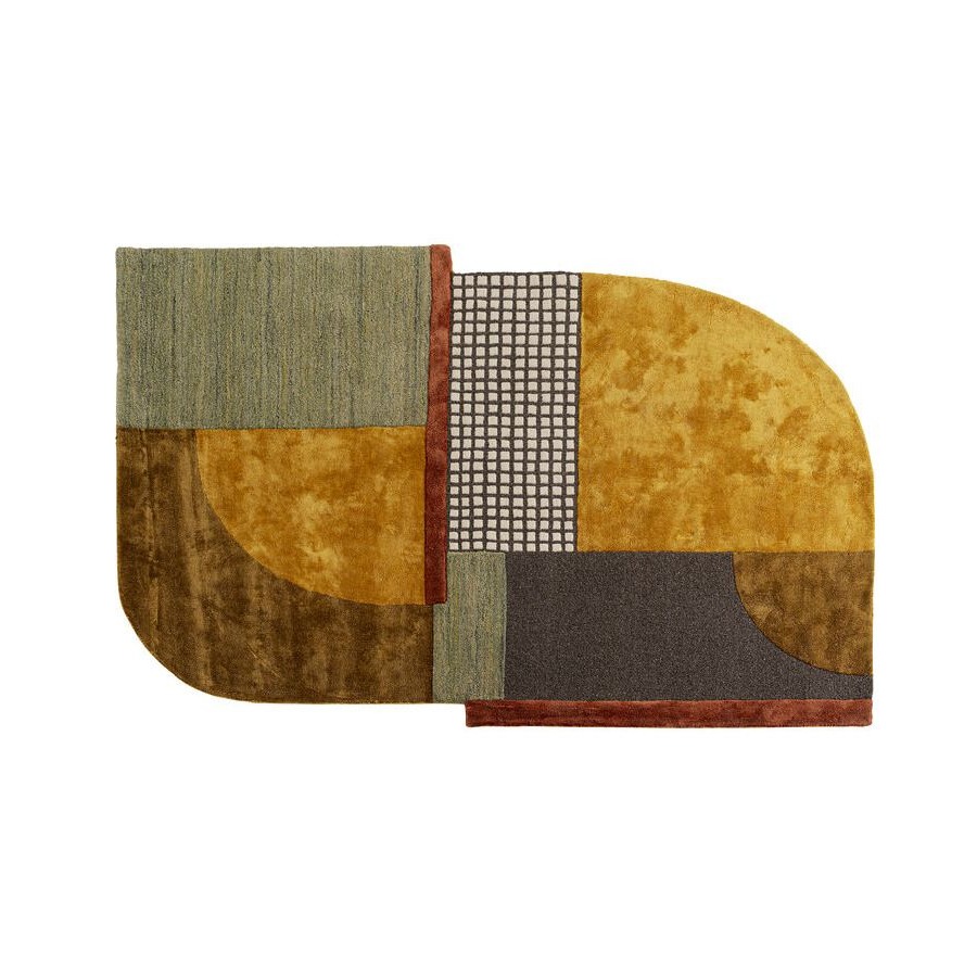 Contemporary Color-Block Rug